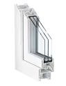 Sistema para ventanas de PVC KÖMMERLING Xtrem 76AD en blanco
