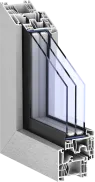 Sistema de Kömmerling para ventanas de PVC 76MD Zero 