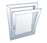 Abatible con eje horizontal