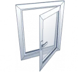 Abatible con eje vertical