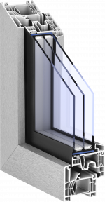 Sistema de Kömmerling para ventanas de PVC 76MD Zero 