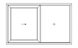 Esquema A ventana 2 hojas