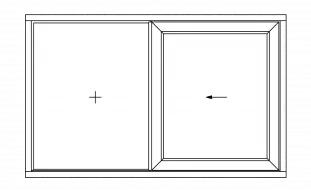 Esquema B ventana 2 hojas